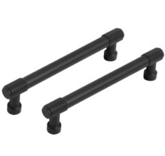 Differnz meubelgreep Utrecht recht 128 mm mat zwart 2 stuks