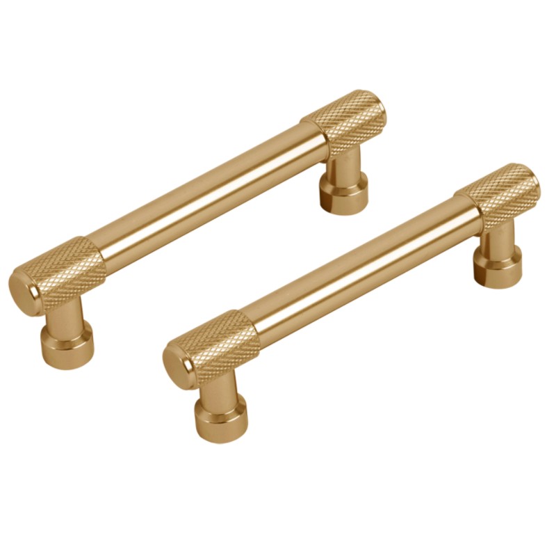 Differnz meubelgreep Utrecht recht 96 mm goud 2 stuks