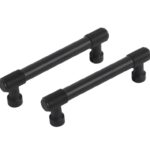 Differnz meubelgreep Utrecht recht 96 mm mat zwart 2 stuks