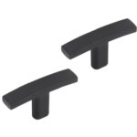 Differnz meubelknop Den Haag mat zwart 2 stuks