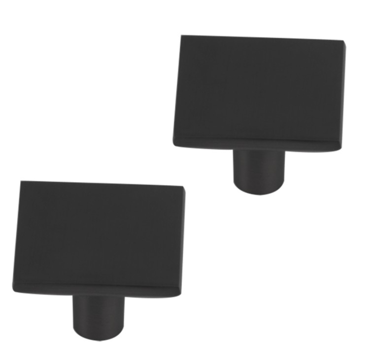Differnz meubelknop Tilburg mat zwart 2 stuks