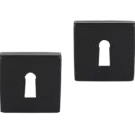 Differnz set van 2 sleutelplaatjes vierkant mat zwart