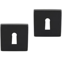 Differnz set van 2 sleutelplaatjes vierkant mat zwart