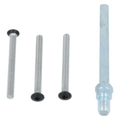 Nemef montageset voor veiligheidsbeslag 3400 knop-kruk voor deurdikte 58-62 mm zwart