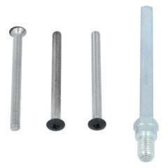 Nemef montageset voor veiligheidsbeslag 3400 knop-kruk voor deurdikte 63-67 mm zwart