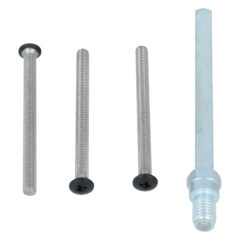 Nemef montageset voor veiligheidsbeslag 3400 knop-kruk voor deurdikte 68-72 mm zwart