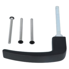 Nemef montageset voor veiligheidsbeslag 3400 kruk-kruk voor deurdikte 58-62 mm zwart