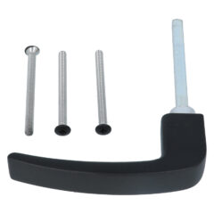 Nemef montageset voor veiligheidsbeslag 3400 kruk-kruk voor deurdikte 63-67 mm zwart