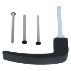 Nemef montageset voor veiligheidsbeslag 3400 kruk-kruk voor deurdikte 68-72 mm zwart