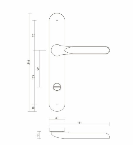 S2 veiligheidsbeslag 4022 OV vlak buiten schild PC92 SKG3 - Afbeelding 2