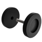 Schuifdeurgreep Ø50 mm staal zwart