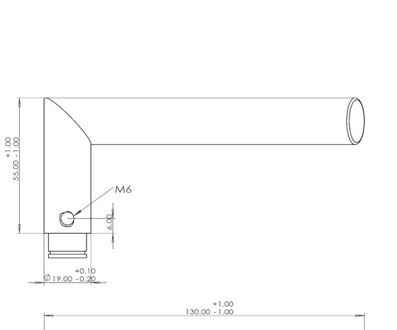 Differnz Essence deurklink recht op rond rozet mat chroom - Afbeelding 2