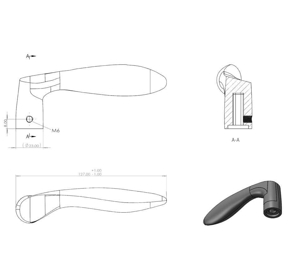 Differnz deurklink Groningen op ovaal schild blind mat zwart - Afbeelding 2