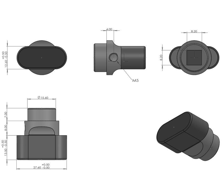 Differnz deurklink Groningen op ovaal schild WC63/8 mat chroom - Afbeelding 4