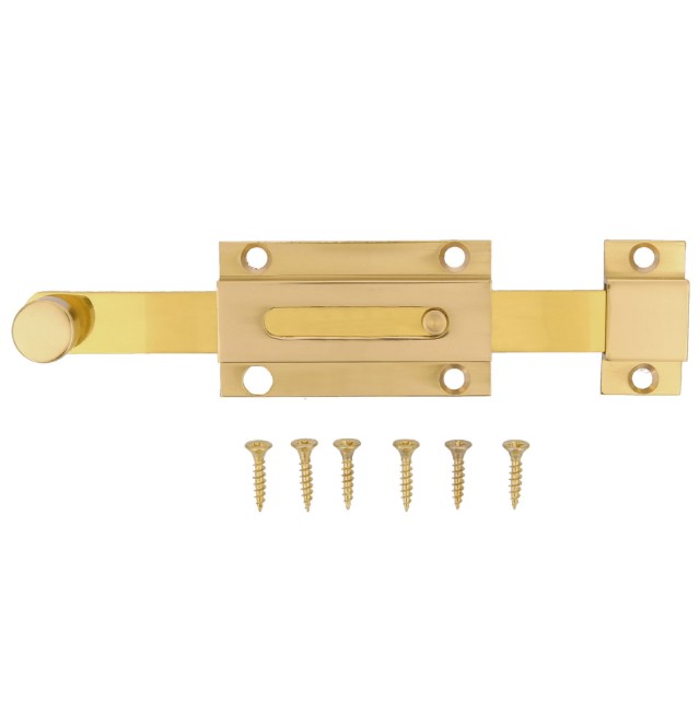 AMIG deurgrendel messing gepolijst 300 mm - Afbeelding 3