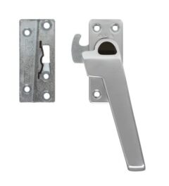 AXA raamsluiting met nok en drukknop rechts 3318 aluminium F1