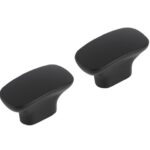 Differnz meubelknop Eindhoven ovaal mat zwart 2 stuks