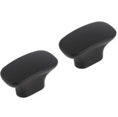 Differnz meubelknop Eindhoven ovaal mat zwart 2 stuks