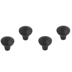 Differnz meubelknop Groningen 20 mm mat zwart 4 stuks