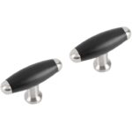 Differnz meubelknop Haarlem mat chroom mat zwart 2 stuks