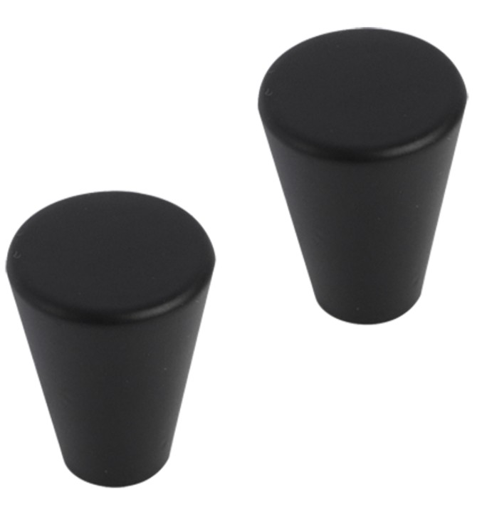 Differnz meubelknop Rotterdam 20 mm mat zwart 2 stuks