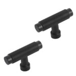 Differnz meubelknop T-vorm Utrecht mat zwart 2 stuks