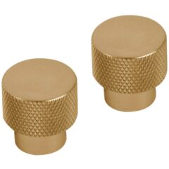 Differnz meubelknop Utrecht 25 mm goud 2 stuks