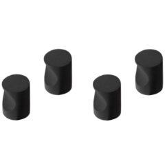 Differnz meubelknop cilinder 12 mm mat zwart 4 stuks