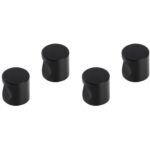 Differnz meubelknop cilinder 20 mm mat zwart 4 stuks