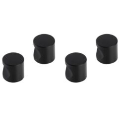 Differnz meubelknop cilinder 20 mm mat zwart 4 stuks