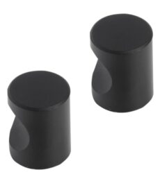 Differnz meubelknop cilinder 25 mm mat zwart 2 stuks