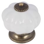 Differnz meubelknop retro oud nikkel