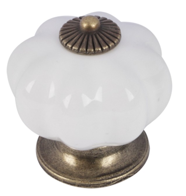 Differnz meubelknop retro oud nikkel