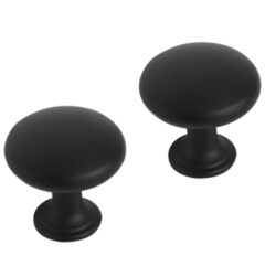 Differnz meubelknop rond bol 30 mm mat zwart 2 stuks