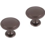 Differnz meubelknop rond vlak 40 mm brons 2 stuks
