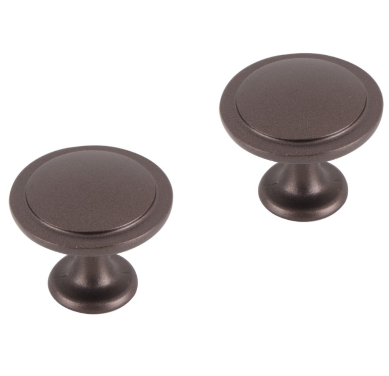 Differnz meubelknop rond vlak 40 mm brons 2 stuks