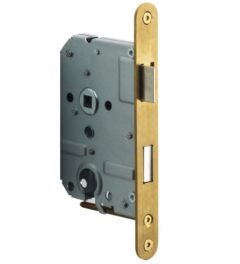 FORMANI cilinder dag en nachtslot PC55 BASICS LBLAY55 afgerond met PVD mat gouden voorplaat