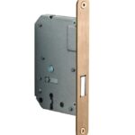 FORMANI kastdeurslot BASICS LBLKAN56 afgerond met PVD licht bronzen voorplaat