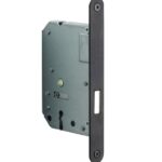 FORMANI kastdeurslot BASICS LBLKAN56 afgerond met PVD mat zwarte voorplaat