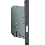 FORMANI kastdeurslot BASICS LBLKAN56 afgerond met mat zwarte voorplaat