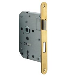 FORMANI klavier dag en nachtslot SL56 BASICS LBLAN56 afgerond met PVD mat gouden voorplaat