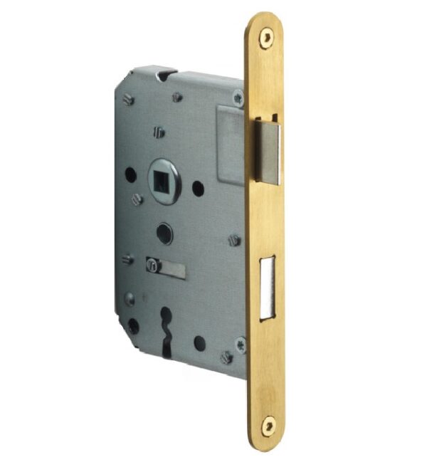 FORMANI klavier dag en nachtslot SL56 BASICS LBLAN56 afgerond met PVD mat gouden voorplaat