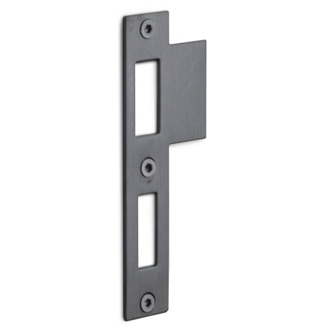 FORMANI rechthoekige sluitplaat voor dag- en nachtschoot BASICS LBSPNYW PVD mat zwart