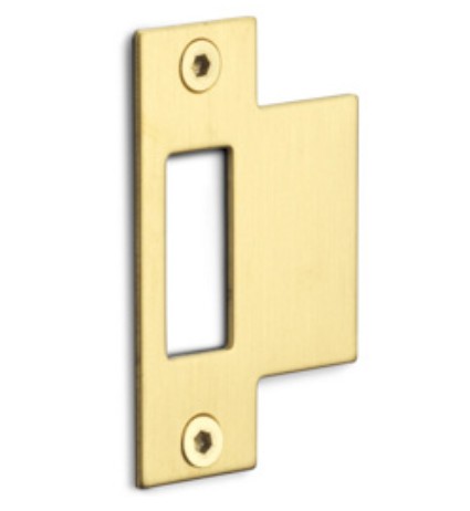 FORMANI rechthoekige sluitplaat voor loopslot BASICS LBSPSFC PVD mat goud