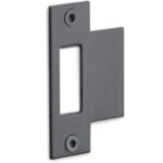 FORMANI rechthoekige sluitplaat voor loopslot BASICS LBSPSFC PVD mat zwart
