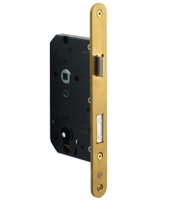 FORMANI veiligheidsslot PC72 BASICS LBLSAY72 SKG2 afgerond met PVD mat gouden voorplaat