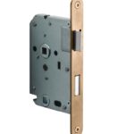 FORMANI wc-badkamerslot WC638 BASICS LBLAW63X8 afgerond met PVD licht bronzen voorplaat