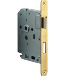 FORMANI wc-badkamerslot WC638 BASICS LBLAW63X8 afgerond met PVD mat gouden voorplaat