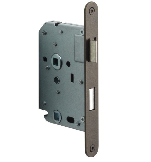 FORMANI wc-badkamerslot WC638 BASICS LBLAW63X8 afgerond met bronzen voorplaat