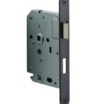 FORMANI wc-badkamerslot WC638 BASICS LBLAW63X8 afgerond met mat zwarte voorplaat